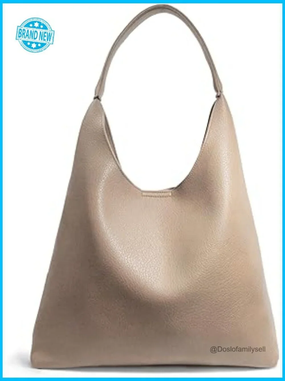 Slouchy Hobo Tote Vegan Leather Shoulder Handbag Soft for Work Travel